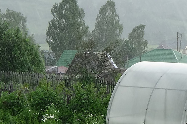 Lluvia en el campo